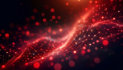 Abstract background with neon lights, star-shaped designs, and a cosmic color palette