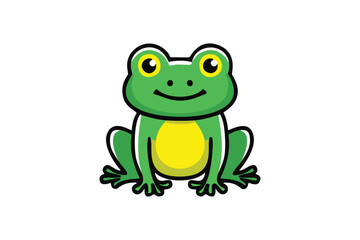 Cute frog cartoon
