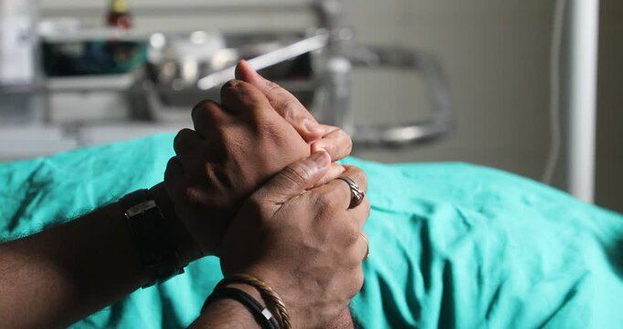 Doctor Holding Hand To Hope With His Patient