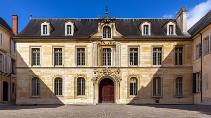 Obraz premium Facade of the Palace of the Dukes of Burgundy in Dijon, Bourgogne-Franche-Comté, France
