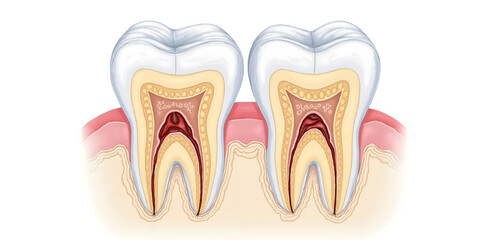 Anatomy of human teeth
