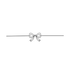 hand drawn ribbon bow border