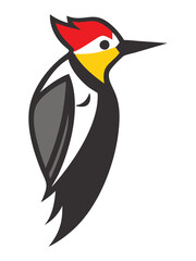 Woodpecker bird logo vector illustration