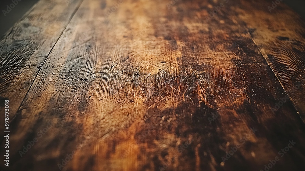 Poster texture of an old grunge wooden table : generative ai