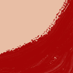 Red paint ink stroke over background