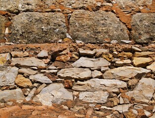Fototapeta premium Typical, traditional stone wall in Portugal