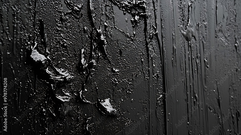 Aufkleber old black surface texture : generative ai