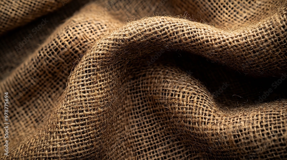 Poster burlap closeup : generative ai