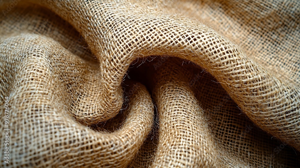 Poster burlap fabric texture : generative ai