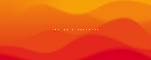 Orange abstract background wavy shape lines design vector