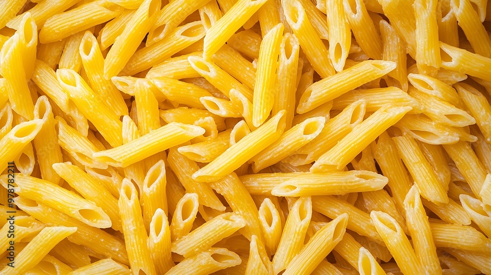 Poster pasta texture top view : generative ai
