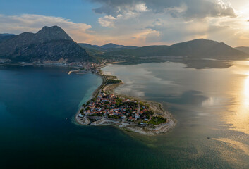 Lake Egirdir of Turkey is situated in the Isparta province. It is also known as the 'seven colored...