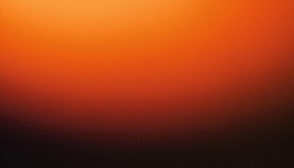 Obraz premium Abstract Gradient of Warm Sunset Hues. Fading from Bright Tangerine Orange to Deep Brownish Black, Capturing the Transition of Daylight into Dusk with a Smooth, Soft-Focused Aesthetic Banner Poster