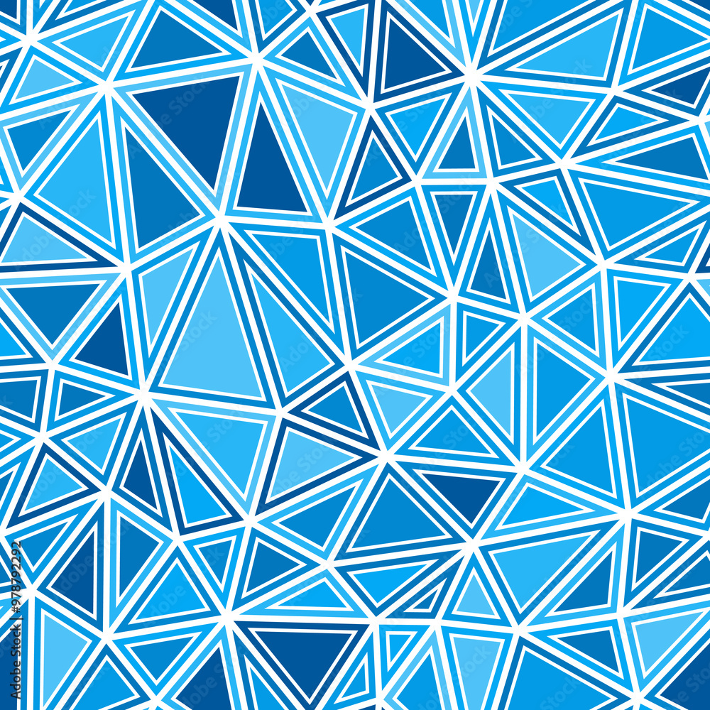 Poster background with triangles pattern. medium triangles size. solid shapes in frames. mono tone colored 