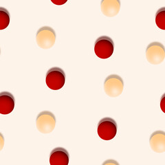 Seamless background with colorful balls. Christmas and New Year texture, repeating design for decoration.