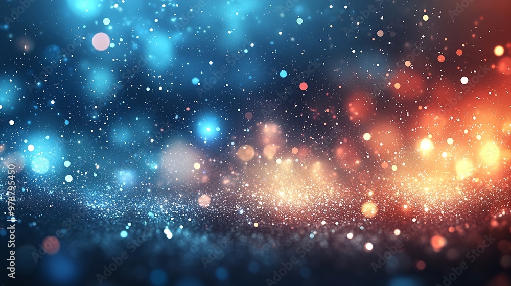 Fototapete abstract vector bokeh background : generative ai