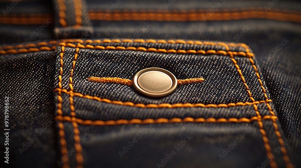 Poster plain jeans texture : generative ai