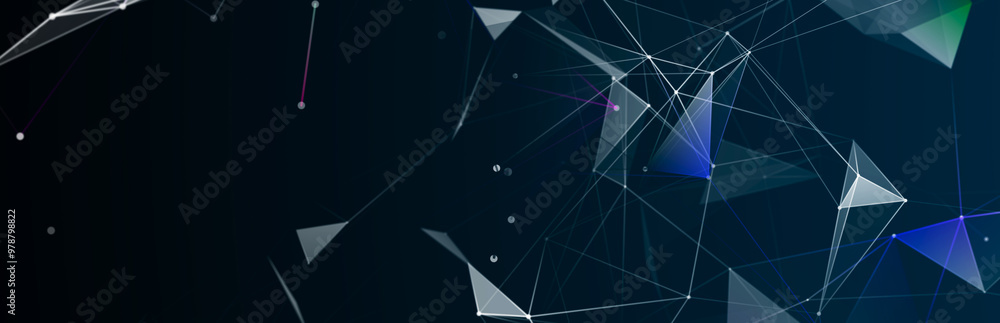 Poster abstract digital communication points. technological background. network connection structure. color