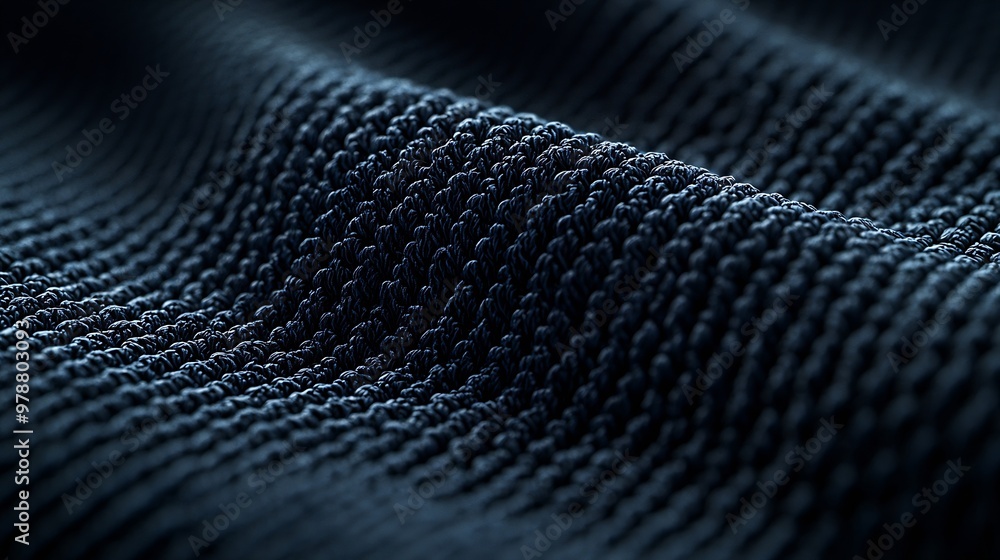 Poster Dark Fabric Texture : Generative AI