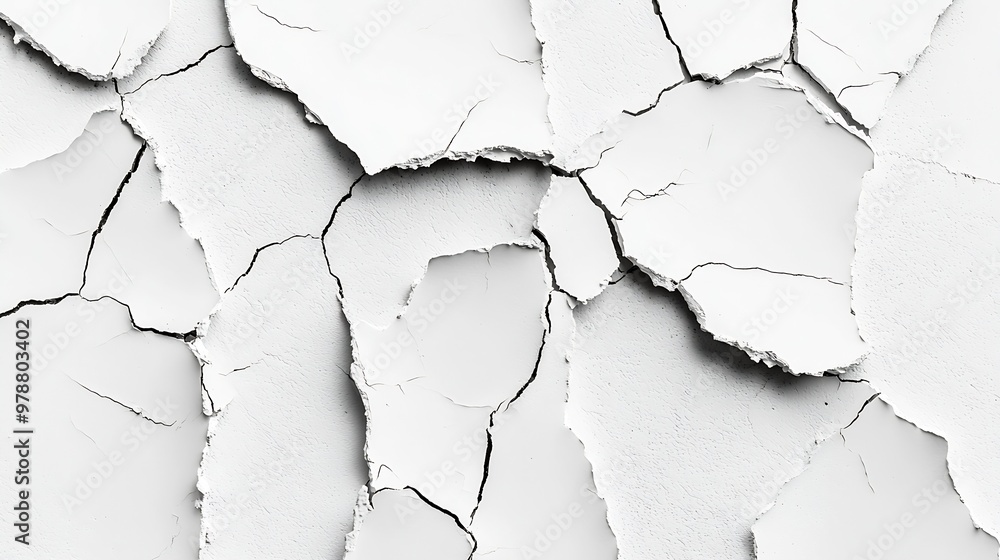 Aufkleber white background with scratches : generative ai