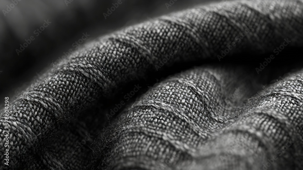 Poster grey fabric background : generative ai