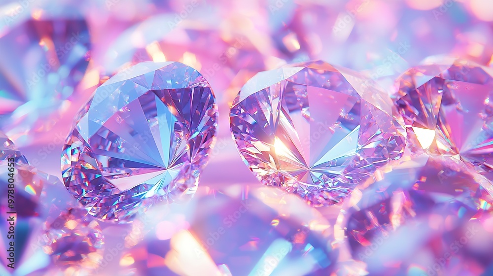 Poster diamond background texture : generative ai