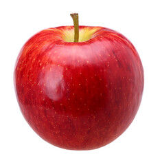 Red apple (Gala Apple) isolated, fresh red apple, transparent PNG, PNG format, full depth of field