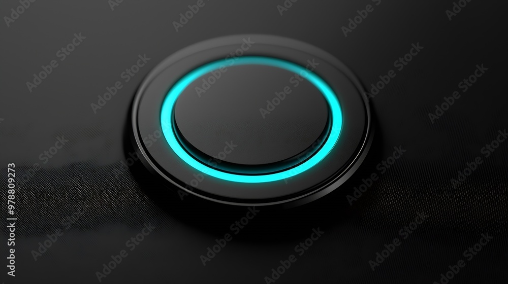 Poster Vector Button for Web Design Tablet or PC Illustration in EPS 10 : Generative AI
