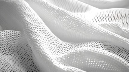 White Flat Fabric Texture : Generative AI