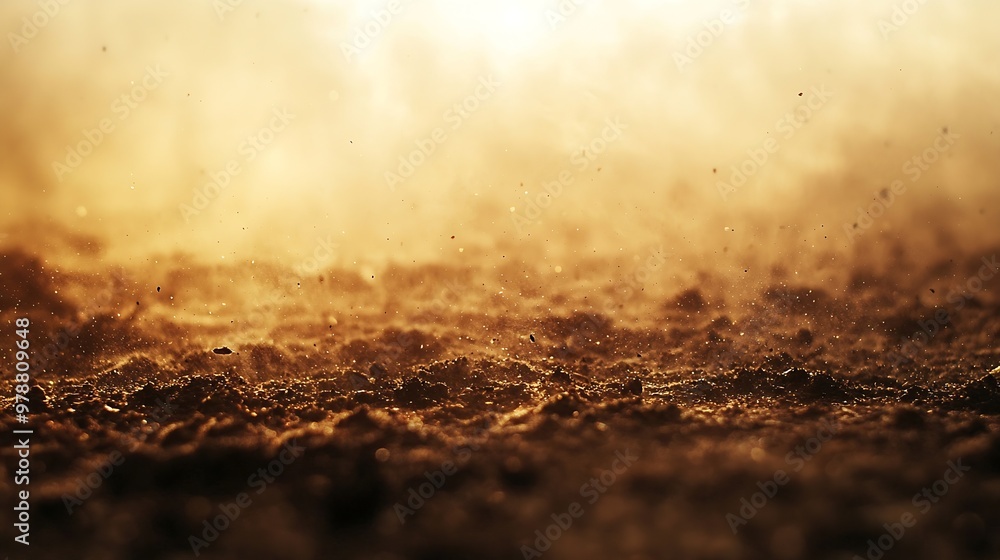 Aufkleber grunge background or texture of dust : generative ai