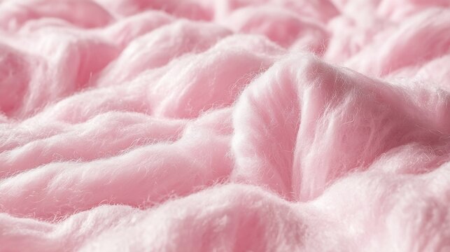 Pink Cotton Wool Background : Generative AI