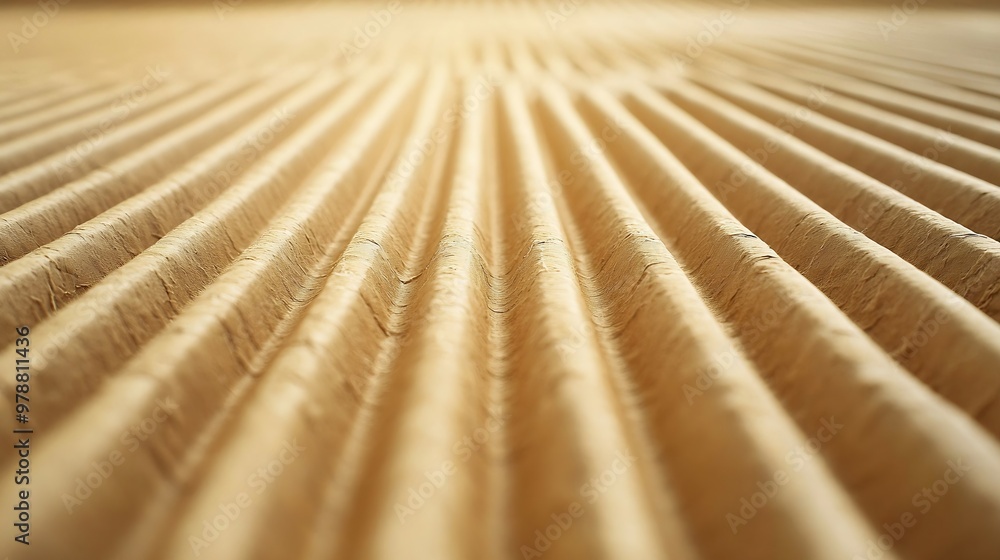 Poster corrugated cardboard texture : generative ai