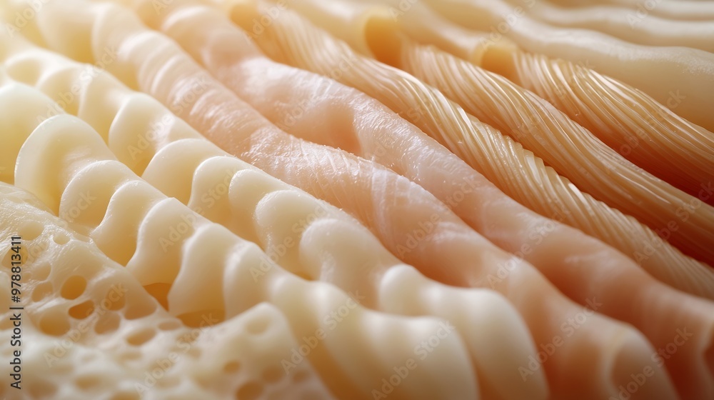 Poster set of different macaroni pasta texture background : generative ai