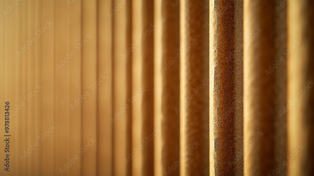 Poster gray corrugated cardboard background craft paper texture carton recycle paper : generative ai