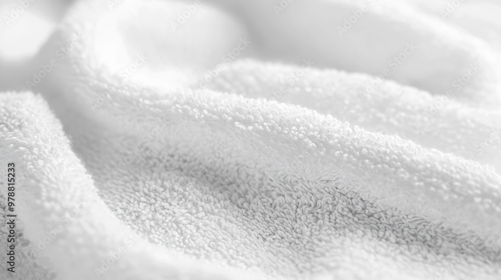 Poster white towel background : generative ai