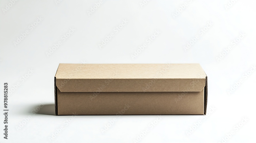 Poster cardboard box isolated on white background : generative ai