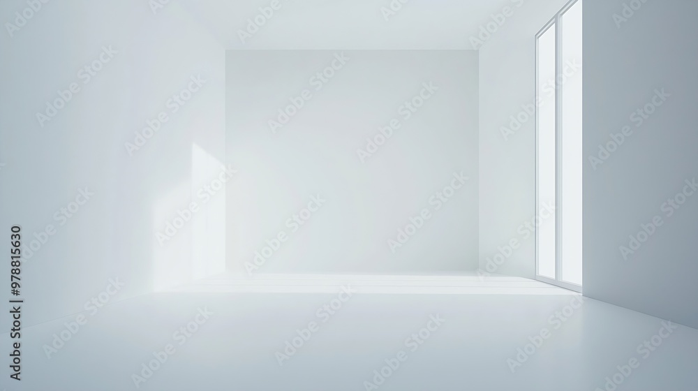 Aufkleber empty white studio backdrop in vector eps 10 : generative ai