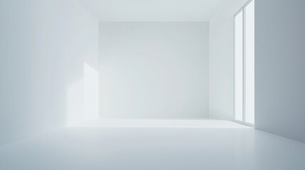 Empty White Studio Backdrop in Vector EPS 10 : Generative AI