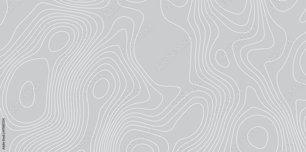 Aufkleber abstract design with seamless pattern with lines topographic map. geographic mountain relief. the gr