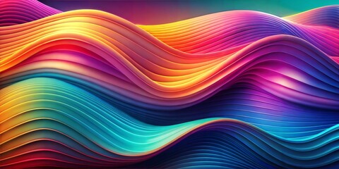 Abstract background with gradient waves