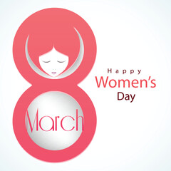 Young girl face for International Women's Day celebration.
