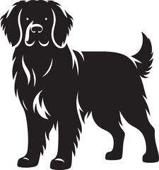 Dog Silhouette isolated on a white background Minimalist dog vector shape