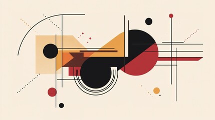 Obraz premium A clean geometric design with abstract shapes, creating a modern aesthetic