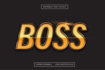 Boss 3D Text Effect Editable