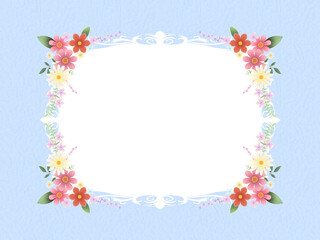 花のフレーム　M-6