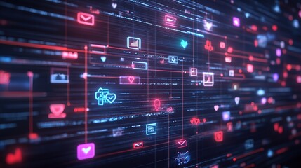 A concept image of a social media feed with ethical guidelines highlighted on the screen