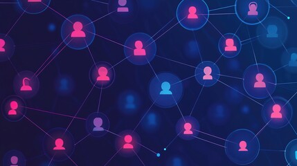 A concept image representing the diversity of niche communities online, connected through various forums