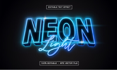 Neon Light Text Style Effect