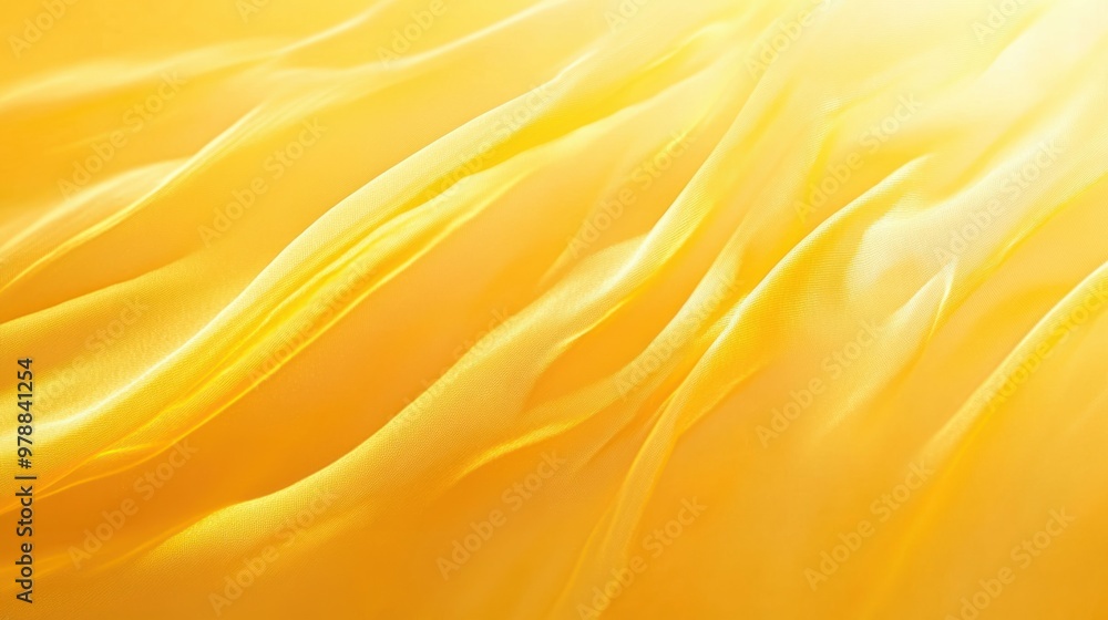 Poster a yellow gradient background transitioning from light to deep yellow tones, providing depth and warm