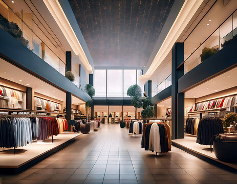  Shopping scene with modern discounts, emphasizing great deals during sales events. _1(530)